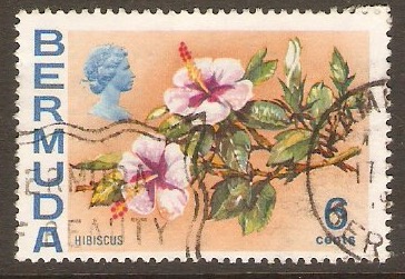 Bermuda 1970 6c Hibiscus. SG254.